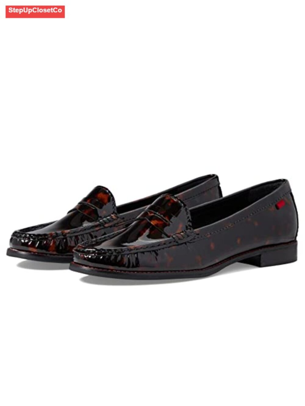 Women's Patent Leather Loafers with Arch Support Handcrafted Slip-On